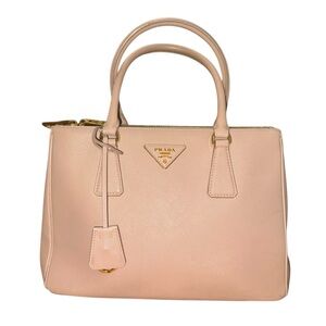 Prada Saffiano Lux Galleria Tote Leather Double Handle Satchel